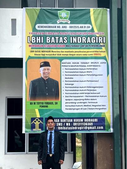 Rahman Ardian Maulana:LBHI Batas Indragiri jadi Pendampingan Hukum Prodeo di PN Dumai Tahun 2025